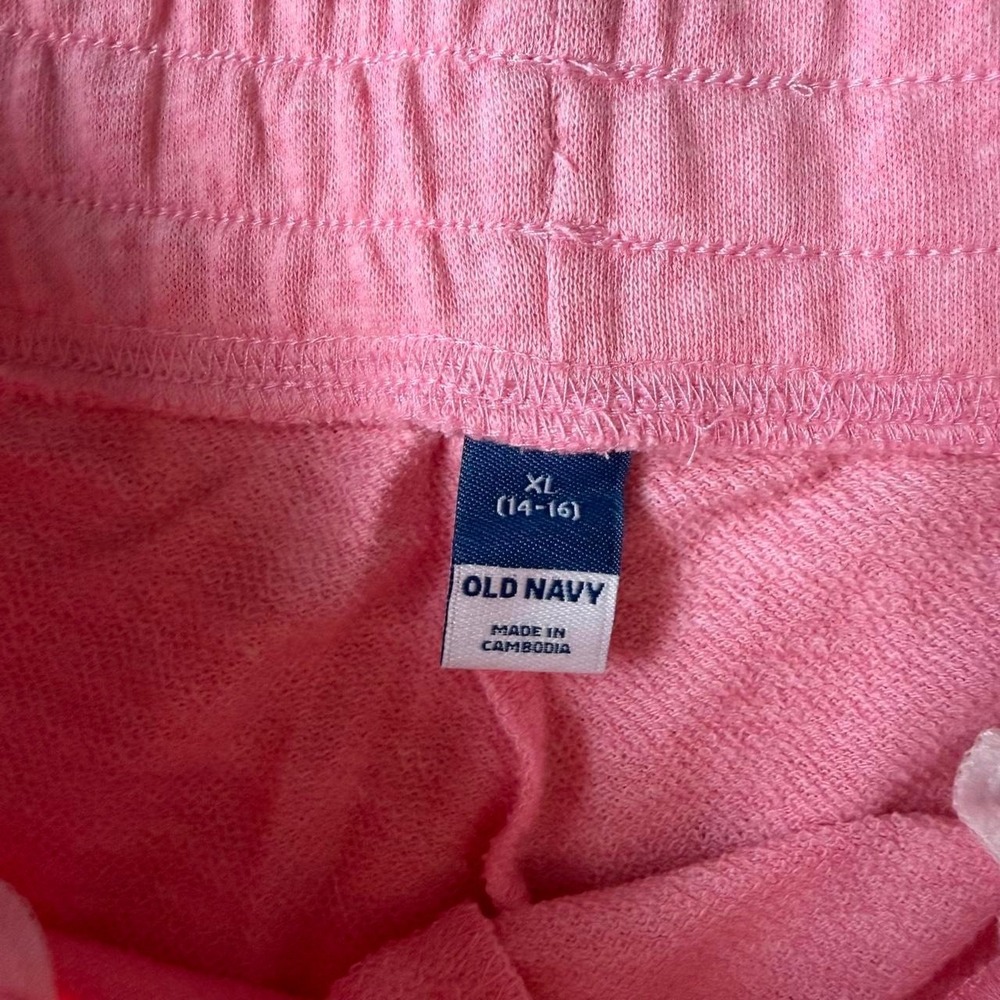 Old Navy Girls Light Heather Pink Joggers